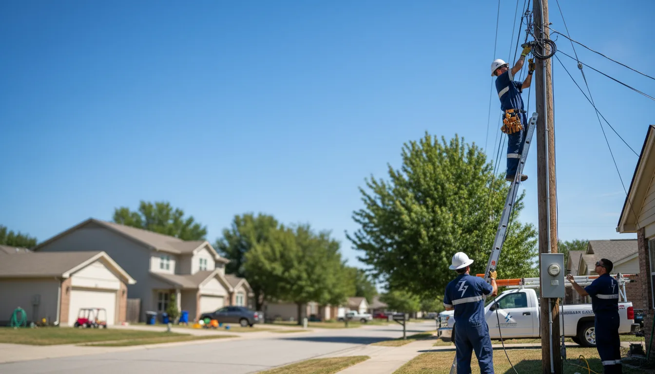Residential electrician providing installation services in Marvell, AR